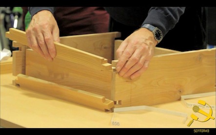 assembling a section of a beehive