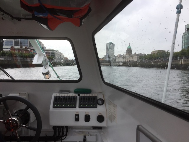 Travelling up the River Liffey